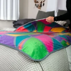 Toynk 2020 Sidewalk Chalk Inspired Mosaic Heart Throw Blanket | 45 X 60 Inches -Home Textiles Store GUEST d94d558c cdd6 4cae b322 bbb24b19c6d6