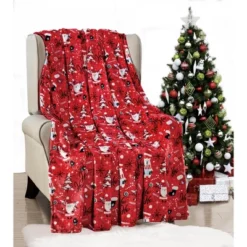 Noble House Christmas Festive And Cheery Holiday Super Soft Ultra Comfy Microplush Throw Blanket 50"x60" -Home Textiles Store GUEST da4e7560 b17d 426a 851c 9d5b426e71b3