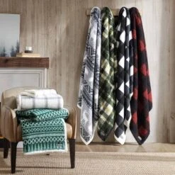 50"x60" Trailhead Plaid Reversible Throw Blanket Green - Eddie Bauer 9 50"x60" Trailhead Plaid Reversible Throw Blanket Green - Eddie Bauer -Home Textiles Store GUEST da5f6a68 7c5f 481f a4be b6736408c5cb