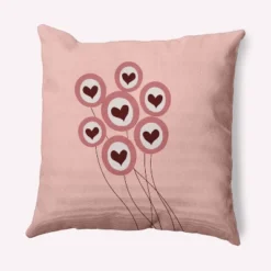 16"x16" Love Is In The Air Valentines Square Throw Pillow - E By Design -Home Textiles Store GUEST db30236e f581 400a 9a78 f31773337a45