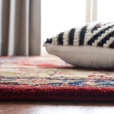 Red/Multi Abstract Tufted Accent Rug - (2'x3') - Safavieh 4 Red/Multi Abstract Tufted Accent Rug - (2'x3') - Safavieh - Image 2