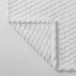 Kate Aurora Leylani Ultra Soft & Plush Luxurious Accent Throw Blanket - 50 In. W X 60 In. L - White -Home Textiles Store GUEST de263259 afe9 4004 af8d 255db8c4f920