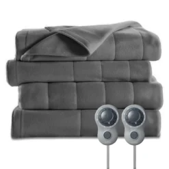 Sunbeam Queen Size Electric Fleece Heated Blanket With Dual Zone -Home Textiles Store GUEST e06878a3 1b54 4e28 b88c 7db0ff1276b6