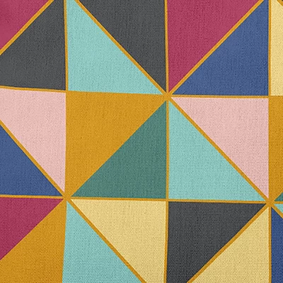 E By Design 16"x16" Triangle Triumph Square Throw Pillow: Indoor Geometric Decor, Polyester Twill, Sewn Seam Closure 5 E By Design 16"x16" Triangle Triumph Square Throw Pillow: Indoor Geometric Decor, Polyester Twill, Sewn Seam Closure - Image 3