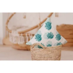 E By Design 16"x16" Coral Pattern Square Throw Pillow: Nautical Nights, Indoor Decor, Polyester Fiber Fill 12 E By Design 16"x16" Coral Pattern Square Throw Pillow: Nautical Nights, Indoor Decor, Polyester Fiber Fill -Home Textiles Store GUEST e488a640 0fa7 4526 8864 4cc61ece0686