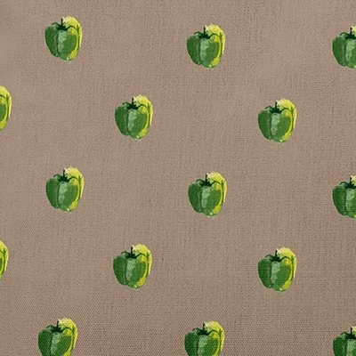 E By Design 16"x16" Peppers Pattern Square Throw Pillow: Doe Polyester Accent, Indoor Decorative, Farmers' Market Collection 5 E By Design 16"x16" Peppers Pattern Square Throw Pillow: Doe Polyester Accent, Indoor Decorative, Farmers' Market Collection - Image 3