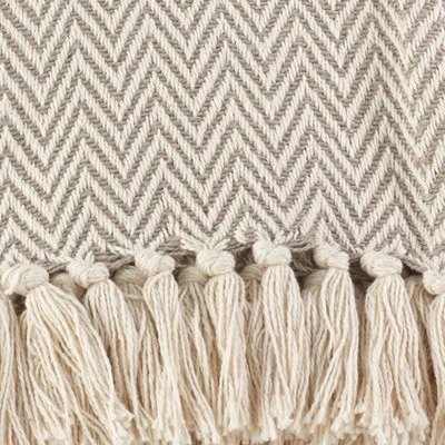 50"x60" Sevan Soft Cotton Diamond Weave Throw Blankets Light Brown - Saro Lifestyle 4 50"x60" Sevan Soft Cotton Diamond Weave Throw Blankets Light Brown - Saro Lifestyle - Image 2