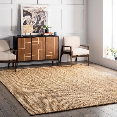 Hand Woven Rigo Jute Area Rug - NuLOOM 3 Hand Woven Rigo Jute Area Rug - NuLOOM