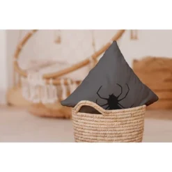 16"x16" Big Spider Print Square Throw Pillow Steel Gray - E By Design 7 16"x16" Big Spider Print Square Throw Pillow Steel Gray - E By Design -Home Textiles Store GUEST e6b40124 5b57 4ac3 a5b2 c3b382e517a0