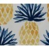 16"x16" Printed Spiked Pineapples Square Throw Pillow Blue - E By Design -Home Textiles Store GUEST e873ae5c 4096 4ce6 b12c 41d3d3e165f3