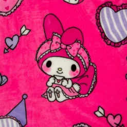 The Northwest Company Sanrio My Melody And Kuromi Pillow Fight Throw Blanket | 50 X 60 Inches