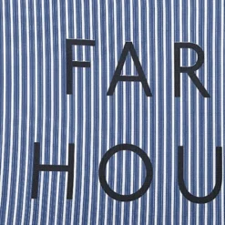16"x16" 'Farm House' Ticking Square Throw Pillow - E By Design