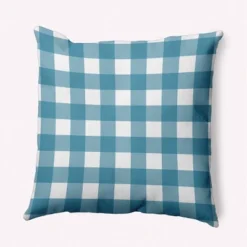 16"x16" Gingham Plaid Square Throw Pillow - E By Design -Home Textiles Store GUEST ed02703c 589f 49cc b41d db8fc308f01a