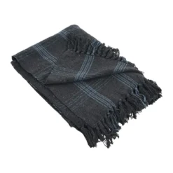 Storied Home Recycled Cotton Blend Throw Blanket With Fringe -Home Textiles Store GUEST f139ed82 7439 46e8 81ce a40200fd851d