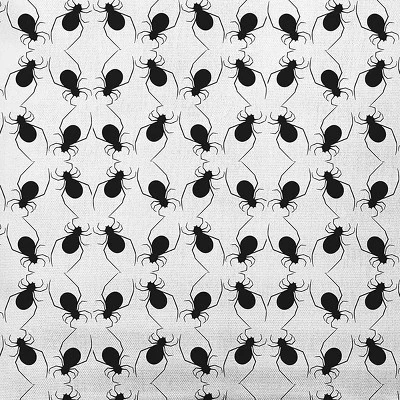 16"x16" Spider Cluster Square Throw Pillow White - E By Design 3 16"x16" Spider Cluster Square Throw Pillow White - E By Design