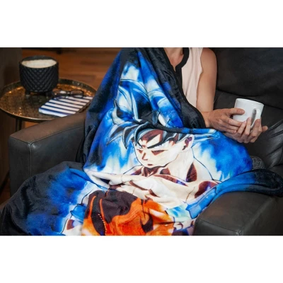 Just Funky Dragon Ball Super Goku Collectible Large Fleece Throw Blanket | 60 X 45 Inches 6 Just Funky Dragon Ball Super Goku Collectible Large Fleece Throw Blanket | 60 X 45 Inches - Image 4