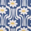 E By Design Daisys And Squiggles Decorative Throw Pillow Light Navy Blue: Indoor Polyester Twill, Square Shape, Floral Pattern -Home Textiles Store GUEST f3b1e8cb e1fa 4aaf af0f 9b335216636e