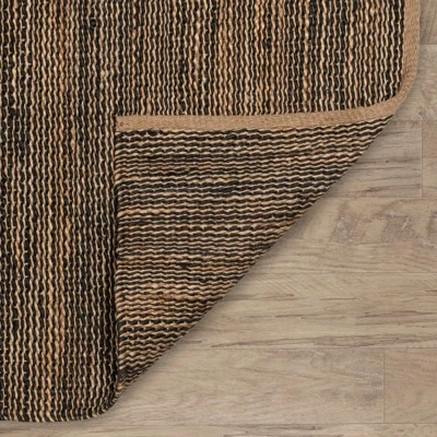 Home Conservatory Striped Handwoven Jute Area Rug 6 Home Conservatory Striped Handwoven Jute Area Rug - Image 4