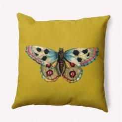 16"x16" Butterfly Square Throw Pillow - E By Design 14 16"x16" Butterfly Square Throw Pillow - E By Design -Home Textiles Store GUEST f63a34e7 412c 4e91 9a6e 61cae25c0e71