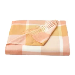 Soft Throw Blanket - Oversized, Luxuriously Fluffy, Vintage-Look And Cashmere-Like Woven Acrylic - Throws By Hastings Home (Desert Blush Plaid) -Home Textiles Store GUEST f6845473 3442 4972 ae04 df18accfece0