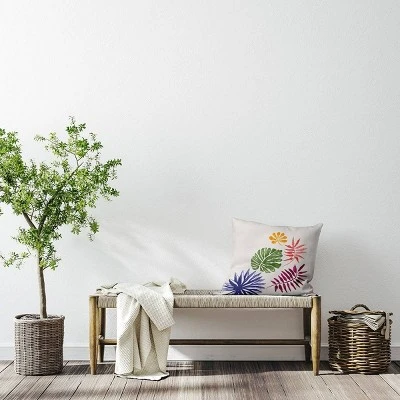 16"x16" Brambles Square Throw Pillow - E By Design: Indoor Floral Accent, Polyester Fill 4 16"x16" Brambles Square Throw Pillow - E By Design: Indoor Floral Accent, Polyester Fill - Image 2