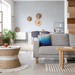 18"x18" Deep Sea Square Throw Pillow Blue - E By Design -Home Textiles Store GUEST f8c001c4 0d86 43b1 b6c4 3d4658bc7f8c