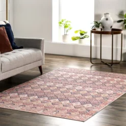 NuLOOM Sherri Bohemian Diamond Machine Washable Area Rug