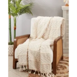Striped Woven Fringe Throw Blanket - Saro Lifestyle 9 Striped Woven Fringe Throw Blanket - Saro Lifestyle -Home Textiles Store GUEST fa747ff4 4394 4d9a 88d9 b1c6fa9b7d27