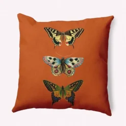 16"x16" Butterflies Square Throw Pillow - E By Design -Home Textiles Store GUEST fb6356e9 e525 4c1f 86cf ecffaace5297