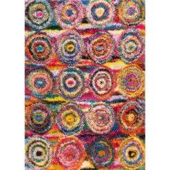 Kindra Circles Shaggy Area Rug - NuLOOM -Home Textiles Store GUEST fc35976b 4a07 4139 b9d0 f20792afd98d
