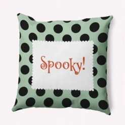 16"x16" Halloween 'Spooky' Dots Square Throw Pillow - E By Design 18 16"x16" Halloween 'Spooky' Dots Square Throw Pillow - E By Design -Home Textiles Store GUEST fcdb2ae8 f75f 44e8 b67b a6d12b31ffe7