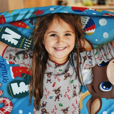 Reindeer In Here Snow Much Fun Micro Throw 6 Reindeer In Here Snow Much Fun Micro Throw - Image 4