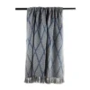 50"x60" Diamond Throw Blanket Denim Blue - Design Imports -Home Textiles Store GUEST fd7ba243 9087 445d 95a8 e442827065ed