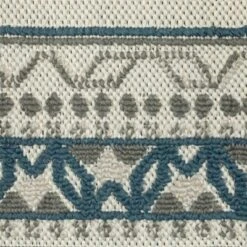 Trinity Classic Border Patio Area Rug Beige/Blue - Captiv8e Designs -Home Textiles Store GUEST fe68395a 3d23 43e5 a1ec 319962641963