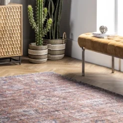 NuLOOM Sariyah Printed Floral Machine Washable Area Rug -Home Textiles Store GUEST ff01a38b 4413 412e b4a1 e49f1a8a07f7