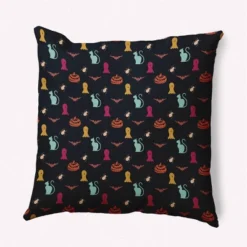 16"x16" Halloween Critters Square Throw Pillow - E By Design -Home Textiles Store GUEST ff1ba1c6 30b2 404c a014 251d4fc4709b